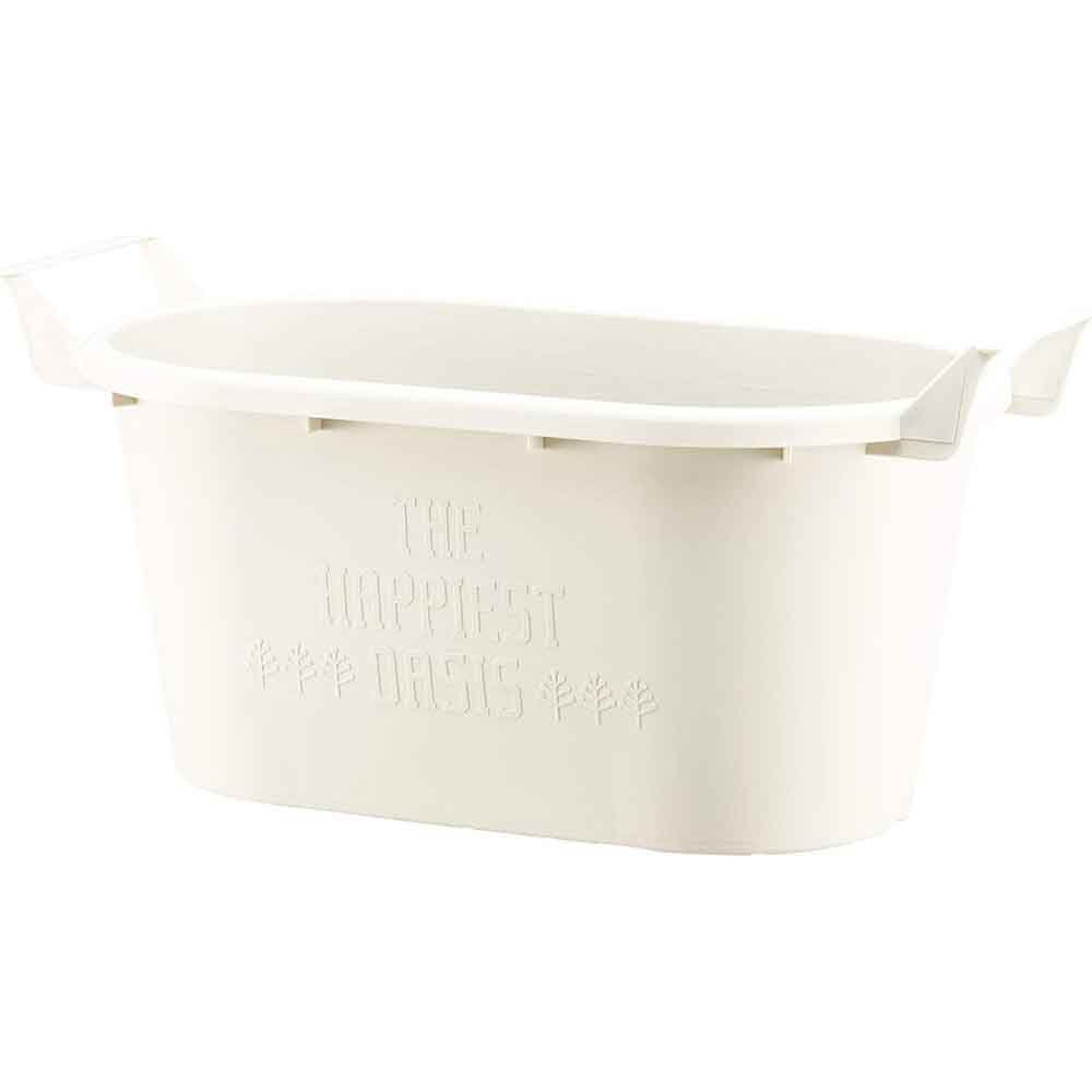 大和プラスチック グロウコンテナオーバル オーバル43型 ホワイト