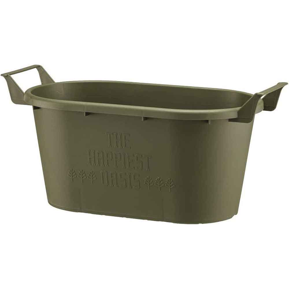 大和プラスチック グロウコンテナオーバル オーバル43型 グリーン