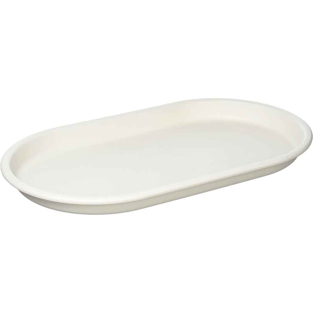 大和プラスチック グロウプレートオーバル オーバル43型 ホワイト