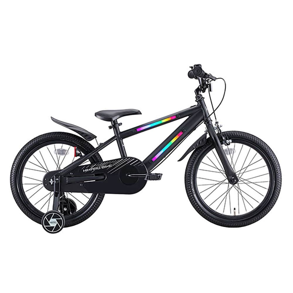 ides 【完成車】光るバイク16 ブラック 【時間指定不可】【代引不可】【同梱不可】