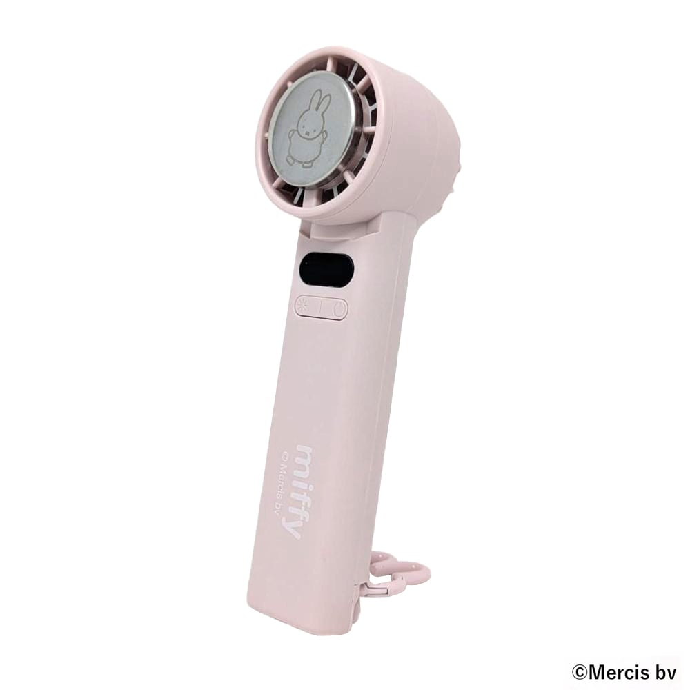 miffy miffy冷却プレート付ハンディファン 393-PXXP078 ピンク