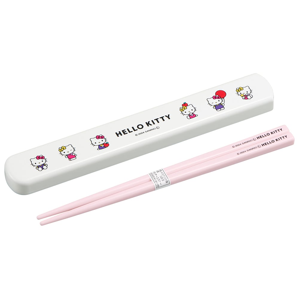 ハローキティ 引フタ箸箱セット（19.5cm） HS-16