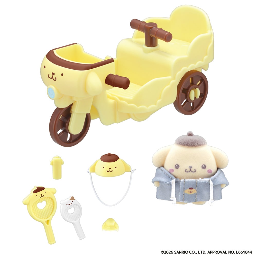ぷちとも Sanrio characters ポムポムプリンのじてんしゃ