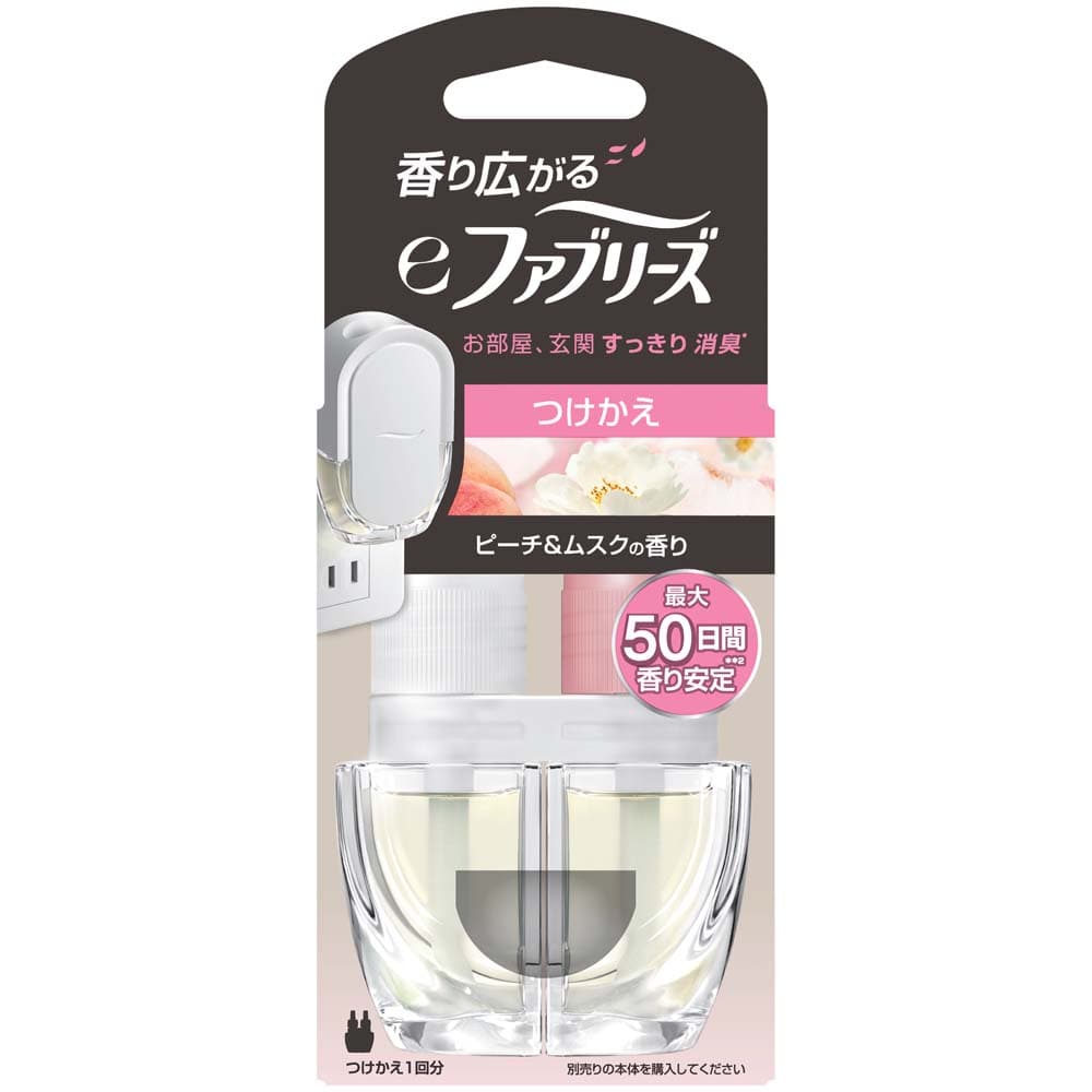 eファブリーズ つけかえ用1個 ピーチ＆ムスクの香り