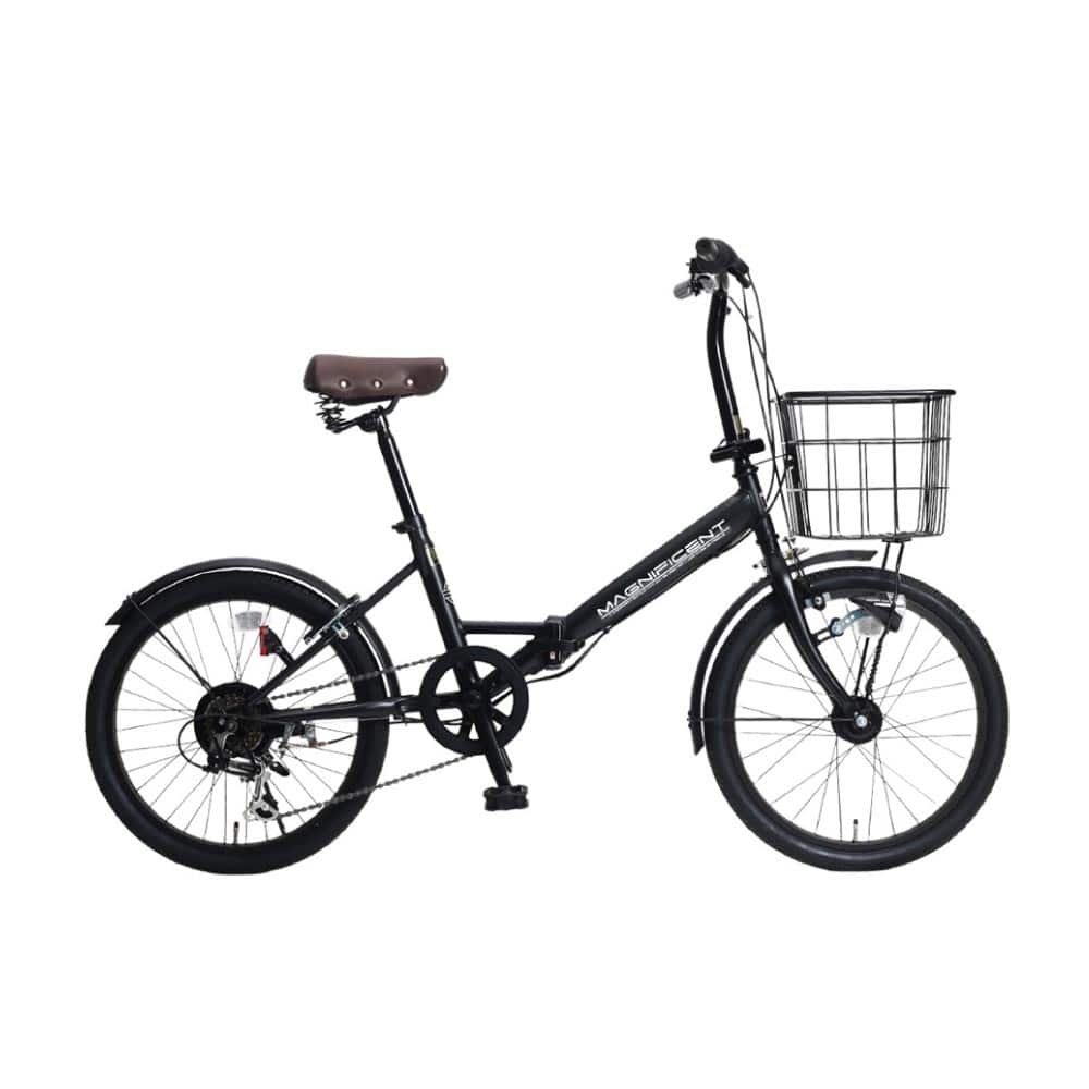 折りたたみ自転車MAGNIFICENT 206HD ブラック【時間指定不可】【代引不可】【同梱不可】