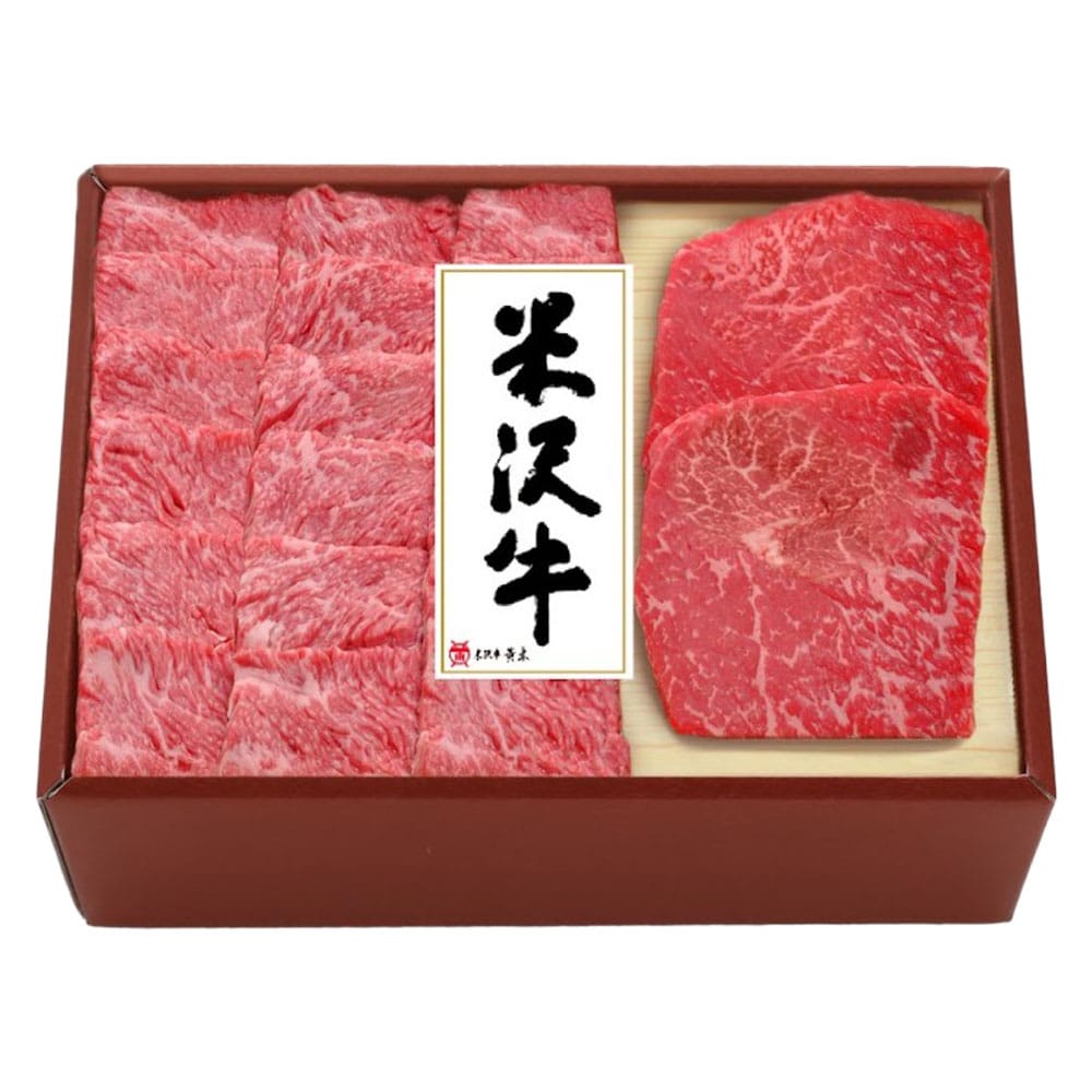 株式会社米沢牛黄木 米沢牛焼肉・ステーキセット500g YYST100 【時間指定不可】【代引不可】【同梱不可】
