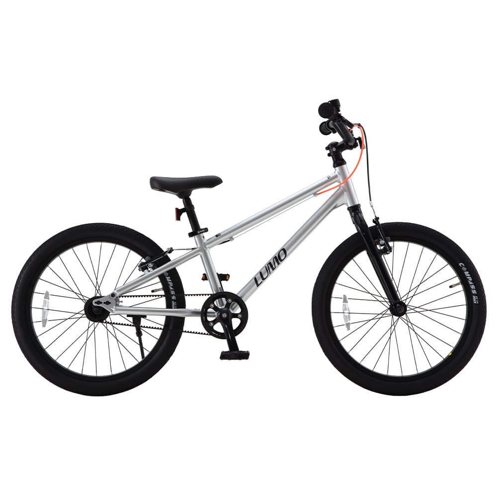【完成車】チャーリーワン・LUMO 子供用自転車シルバー LUMO20 【時間指定不可】【代引不可】【同梱不可】