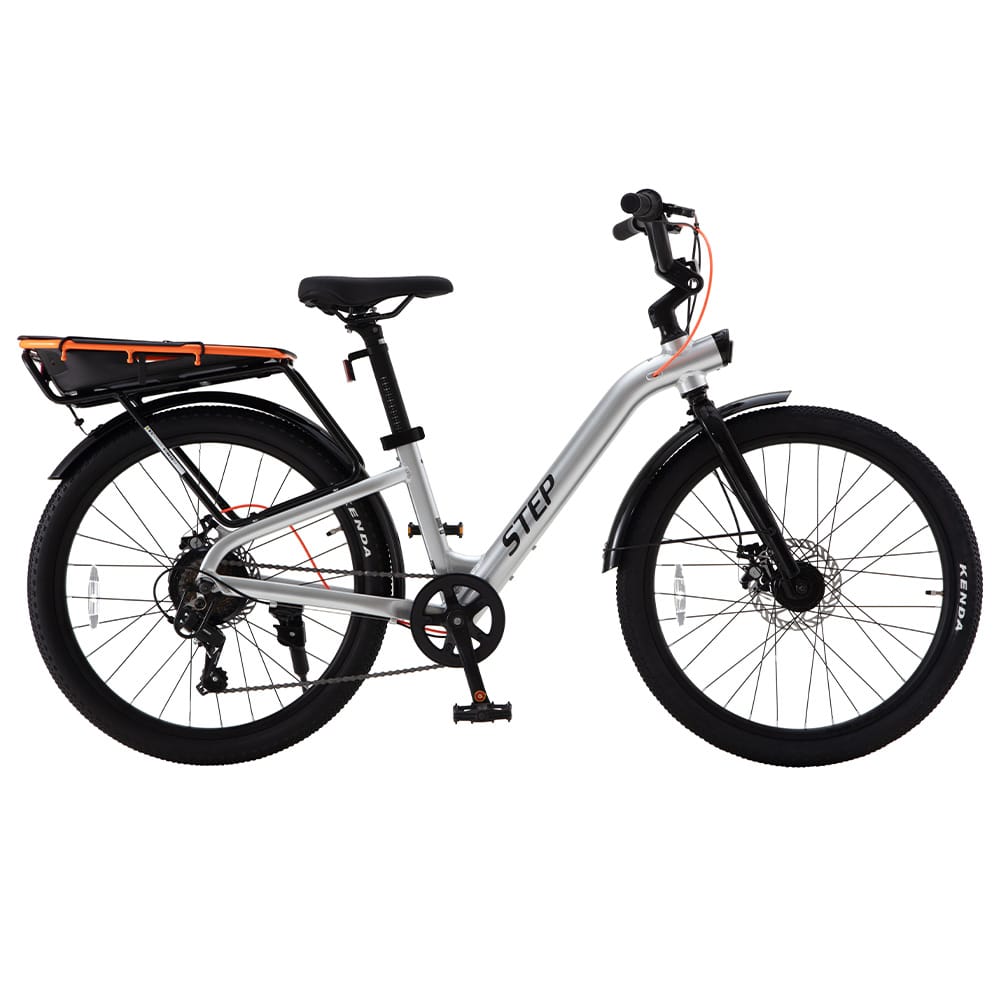 【完成車】チャーリーワン・STEP 子供用自転車シルバー STEP247HD 【時間指定不可】【代引不可】【同梱不可】