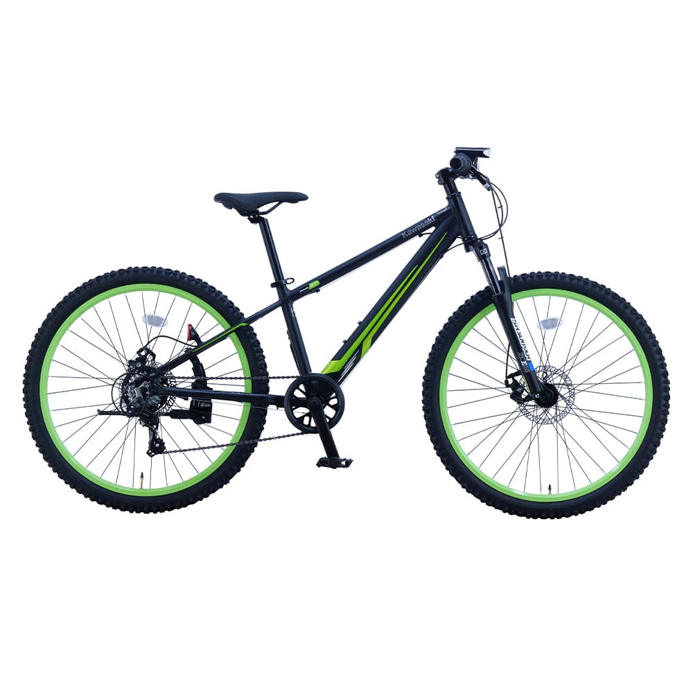【完成車】Kawasaki 26インチ ジュニアマウンテンバイク フラットブラック KASP267 【時間指定不可】【代引不可】【同梱不可】