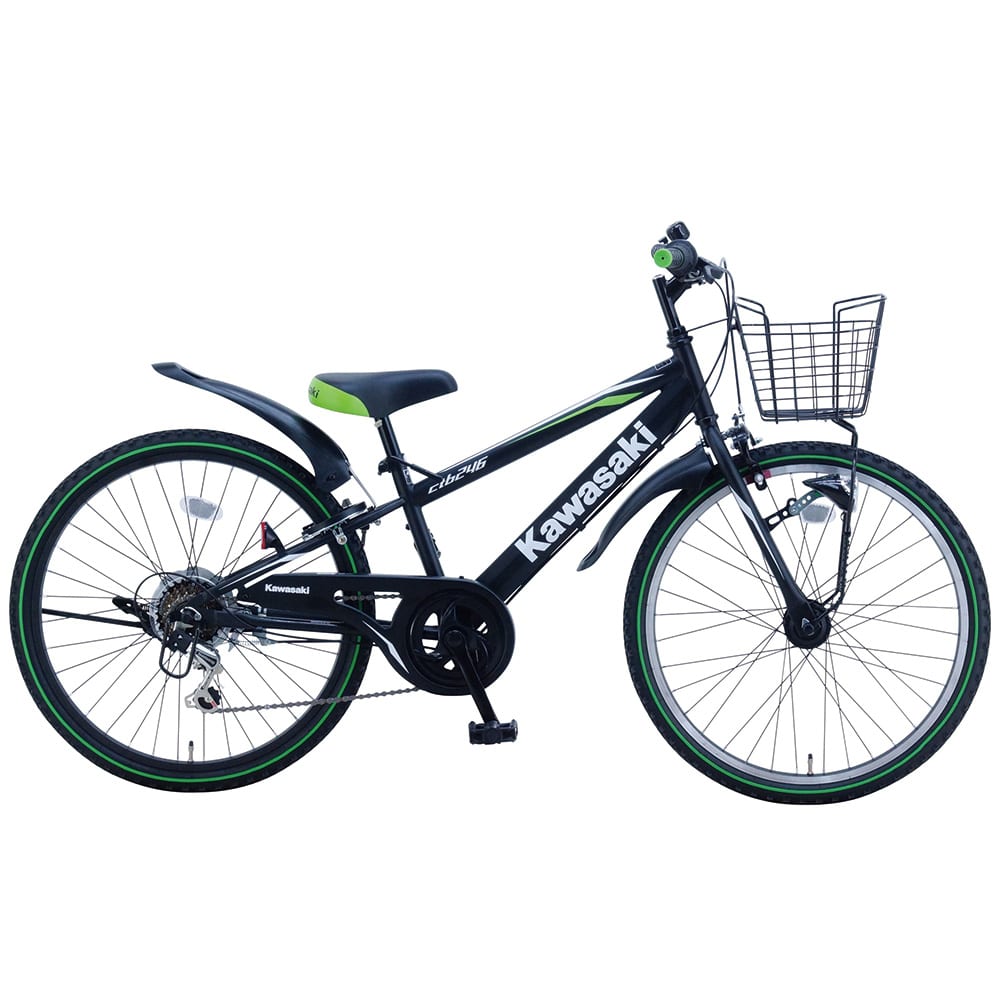 【完成車】Kawasaki 安全装備ジュニアマウンテンバイク KAKZ246HD 【時間指定不可】【代引不可】【同梱不可】
