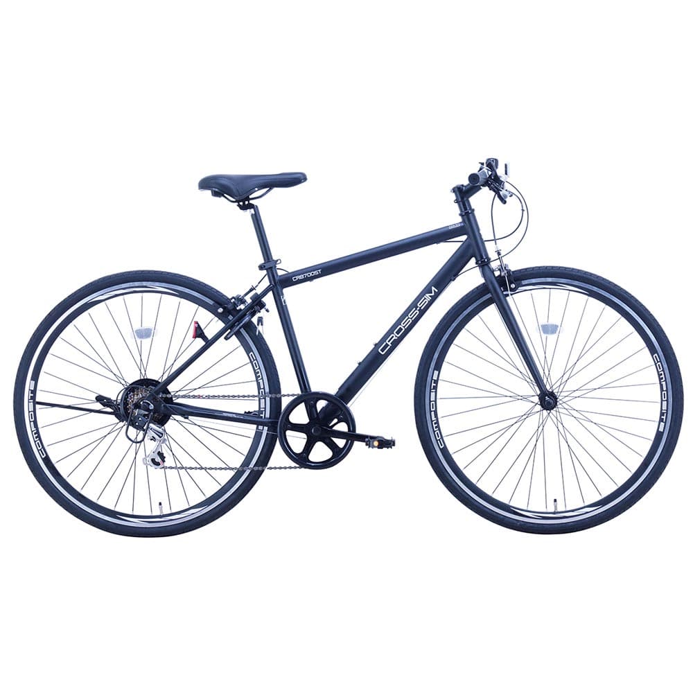 【完成車】クロッシム ST クロスバイク CRSIM7006-450 ブラック【時間指定不可】【代引不可】【同梱不可】