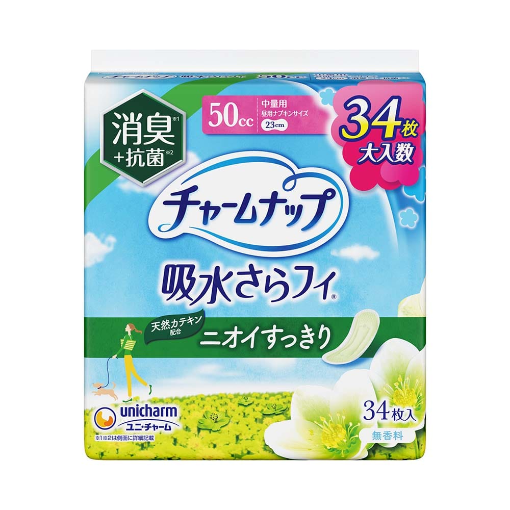 チャームナップ チャームナップ中量用消臭タイプ34枚
