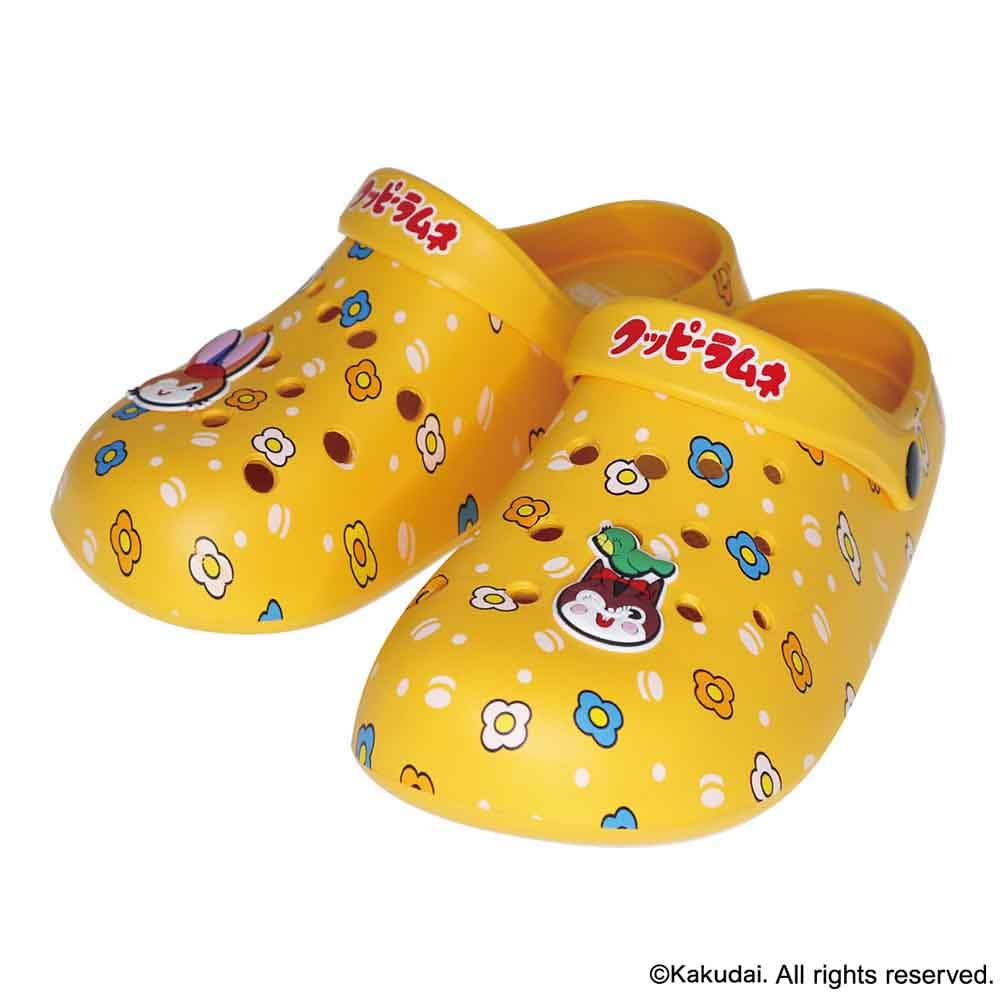 クッピーラムネ クッピーラムネ マスコット付きポコポコタウンサンダル レディース SY-13074 イエローLサイズ