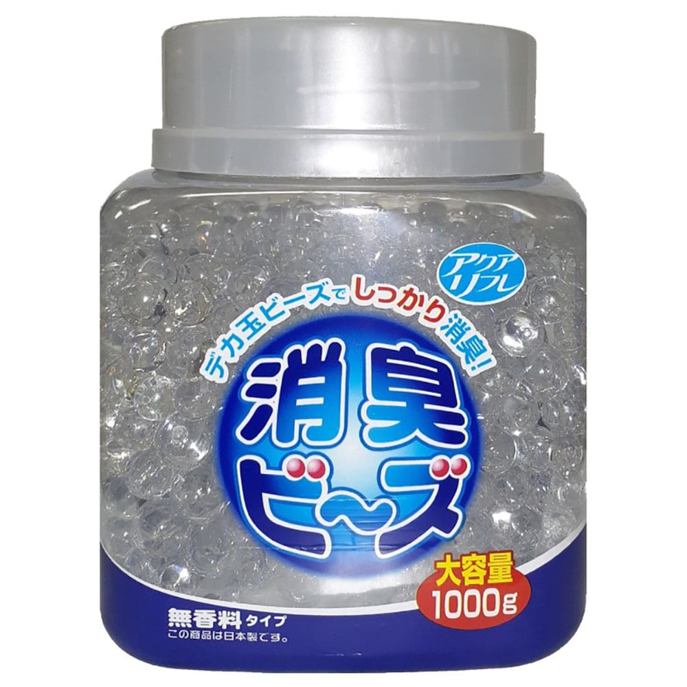 ライオンケミカル 【3個セット】アクアリフレ消臭ビーズ本体容器入1000g 無香料