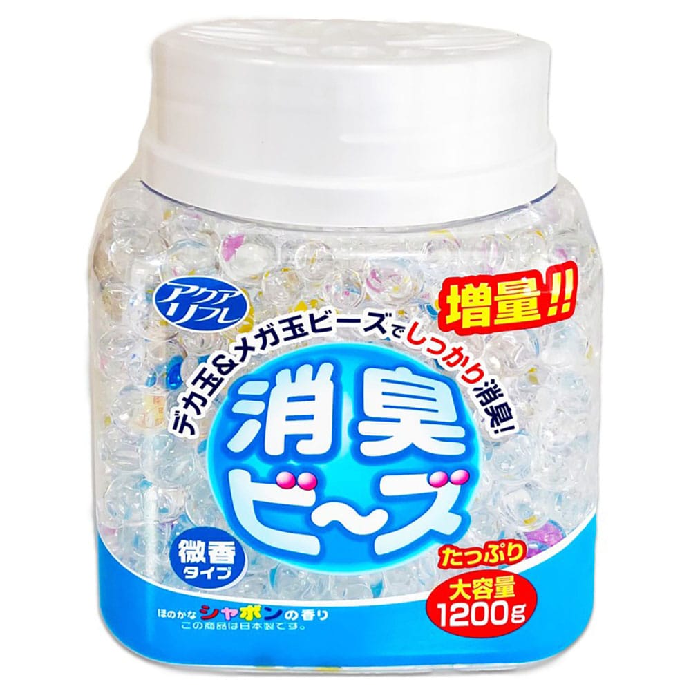 アクアリフレ 消臭ビーズ大容量　1200g シャボン