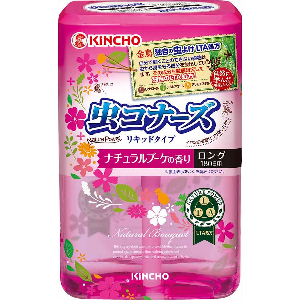虫コナーズ 虫コナーズ リキッドタイプ 180日 ナチュラルブーケの香り 400mL 95883