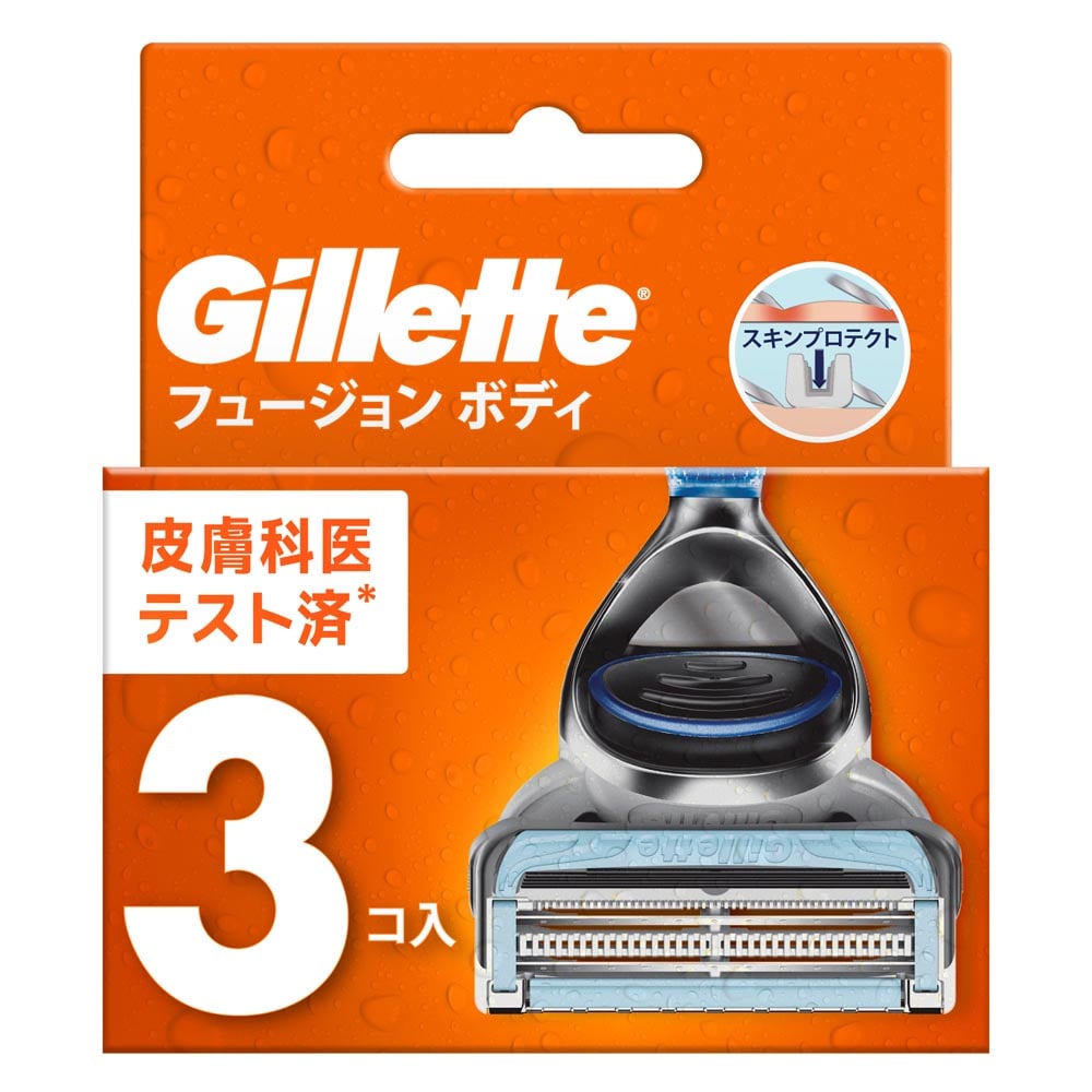 Gillette 【2個セット】ジレットフュージョンボディ替刃3B