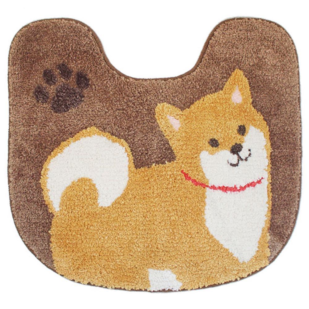 オカ ファンディットアニマル トイレマット 約55×60cm 豆しば