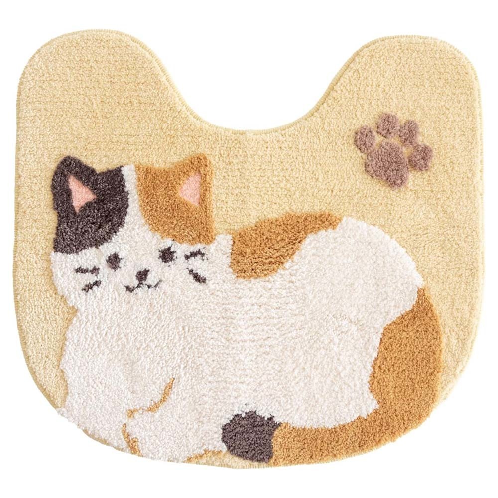オカ ファンディットアニマル トイレマット 約55×60cm ねこ