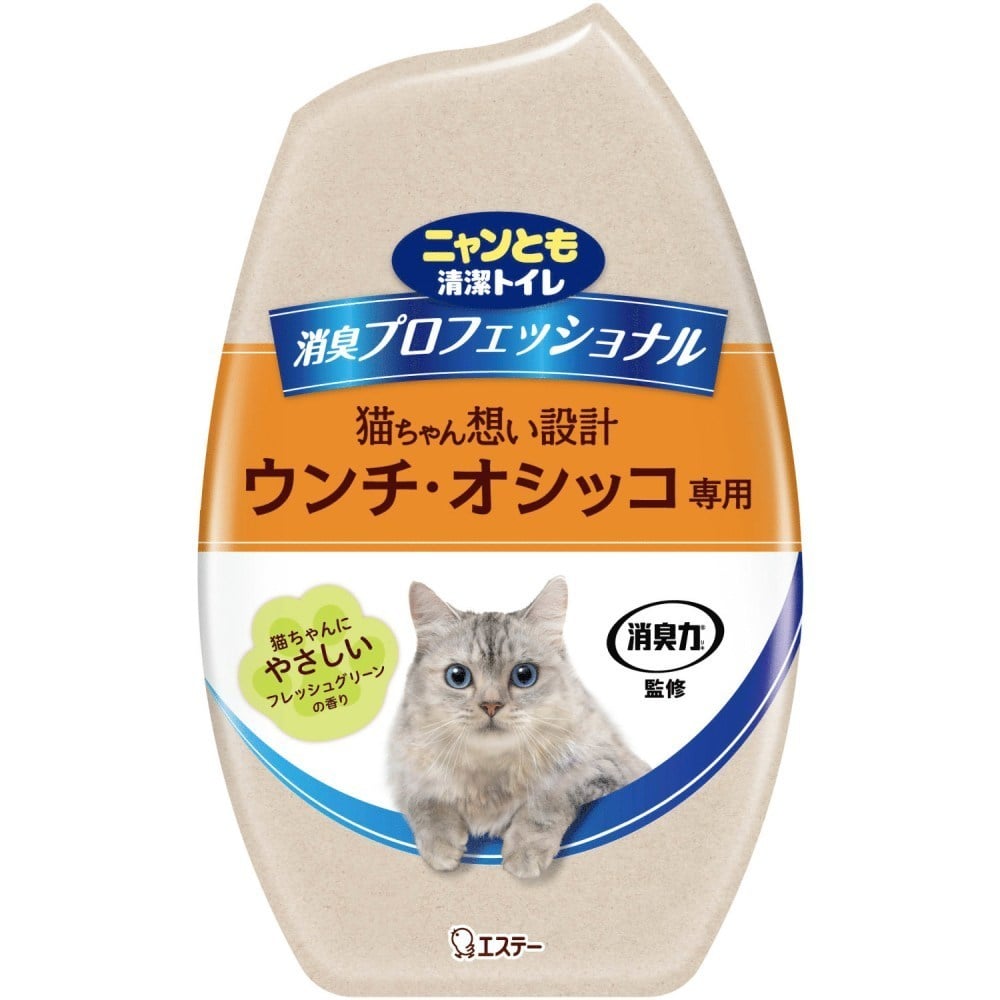 ニャンとも清潔トイレ 【18個セット】消臭プロフェッショナル置き型 フレッシュグリーンの香り 400ml