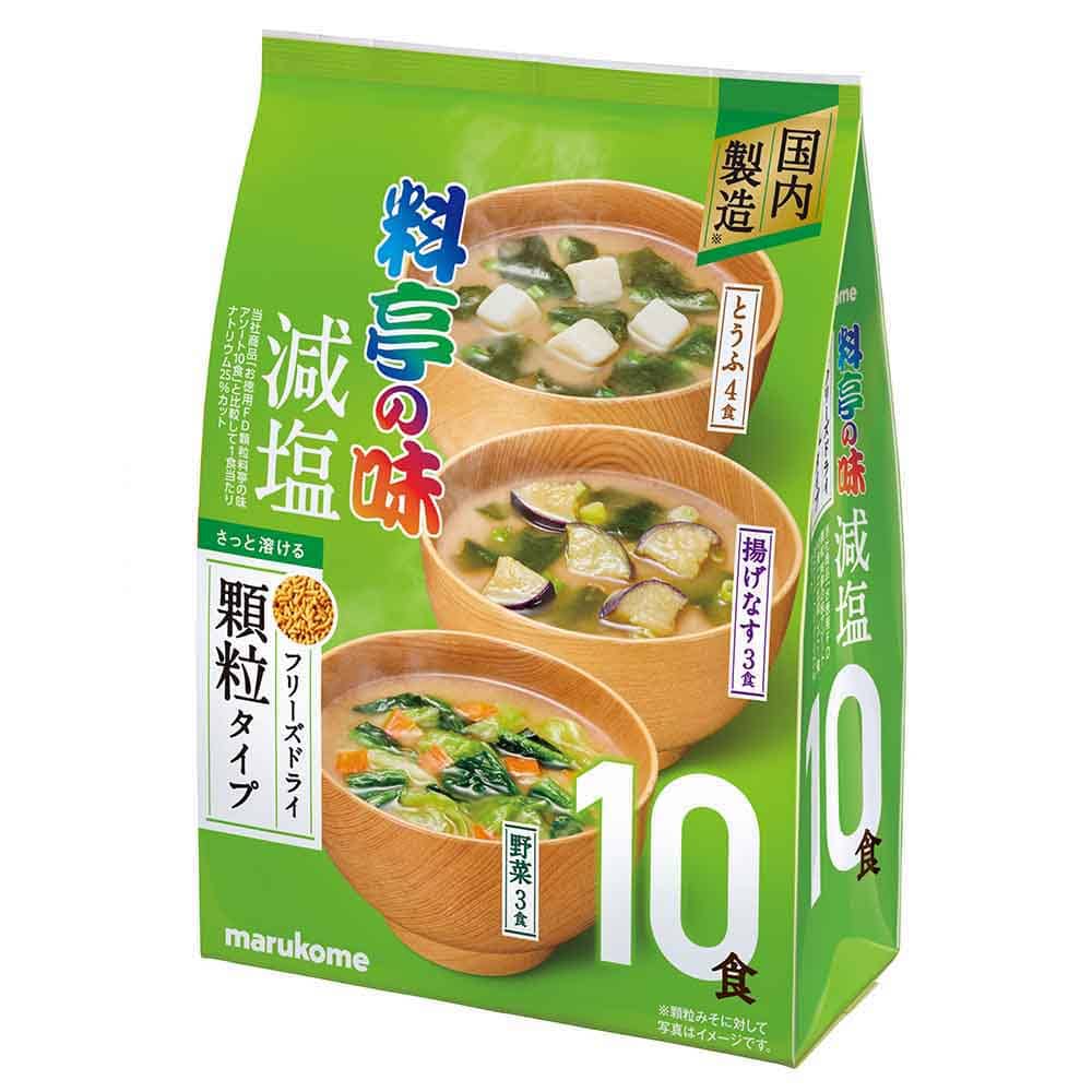 【6袋】料亭の味 お徳用 フリーズドライ顆粒 料亭の味減塩 10食
