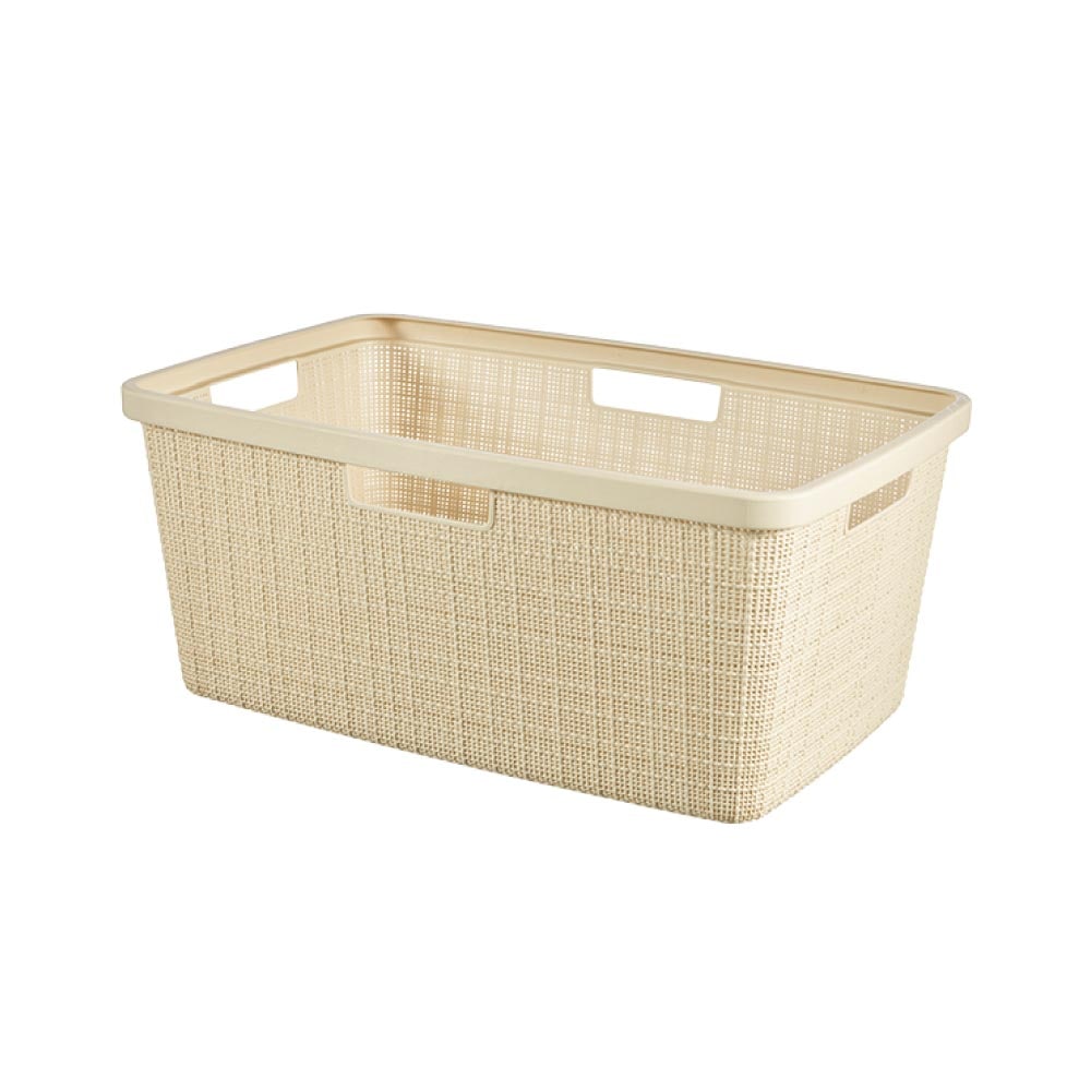 Jute（ジュート） ランドリーバスケット46L ホワイト