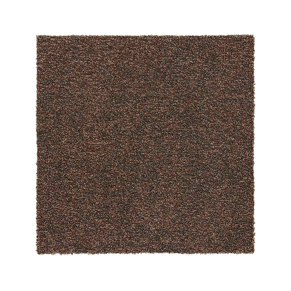 RUGRUG 家庭用タイルカーペット ソフトフィール 131-40957 ブラウン【時間指定不可】【代引不可】【同梱不可】