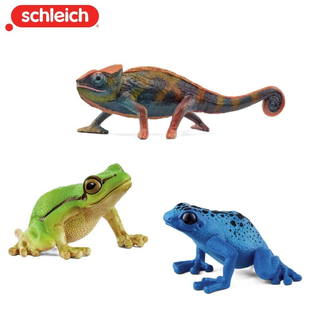 シュライヒ ワイルドライフ カメレオン・コバルトヤドクガエル・ヨーロッパアマガエル