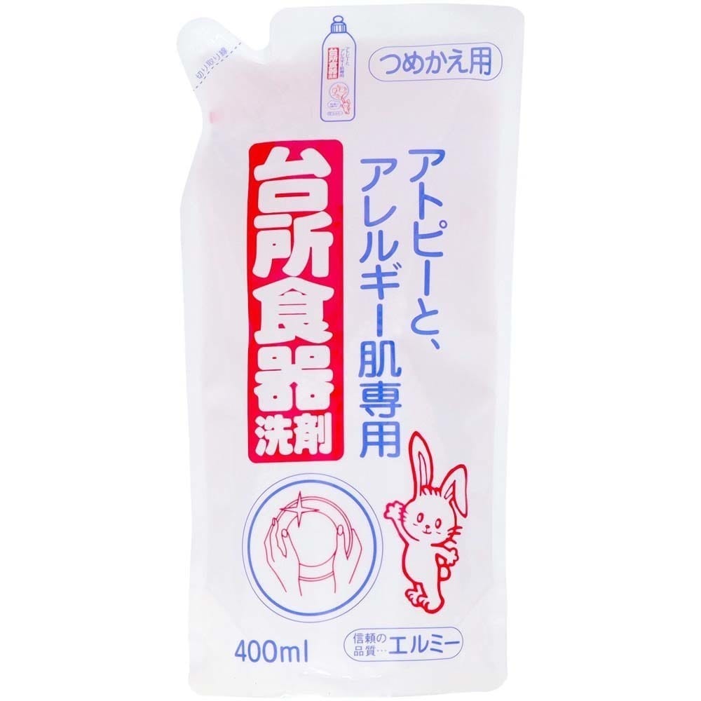 エルミー elmie 【30個セット】エルミー アトピーとアレルギー肌専用 台所食器洗剤 詰替え 400mL