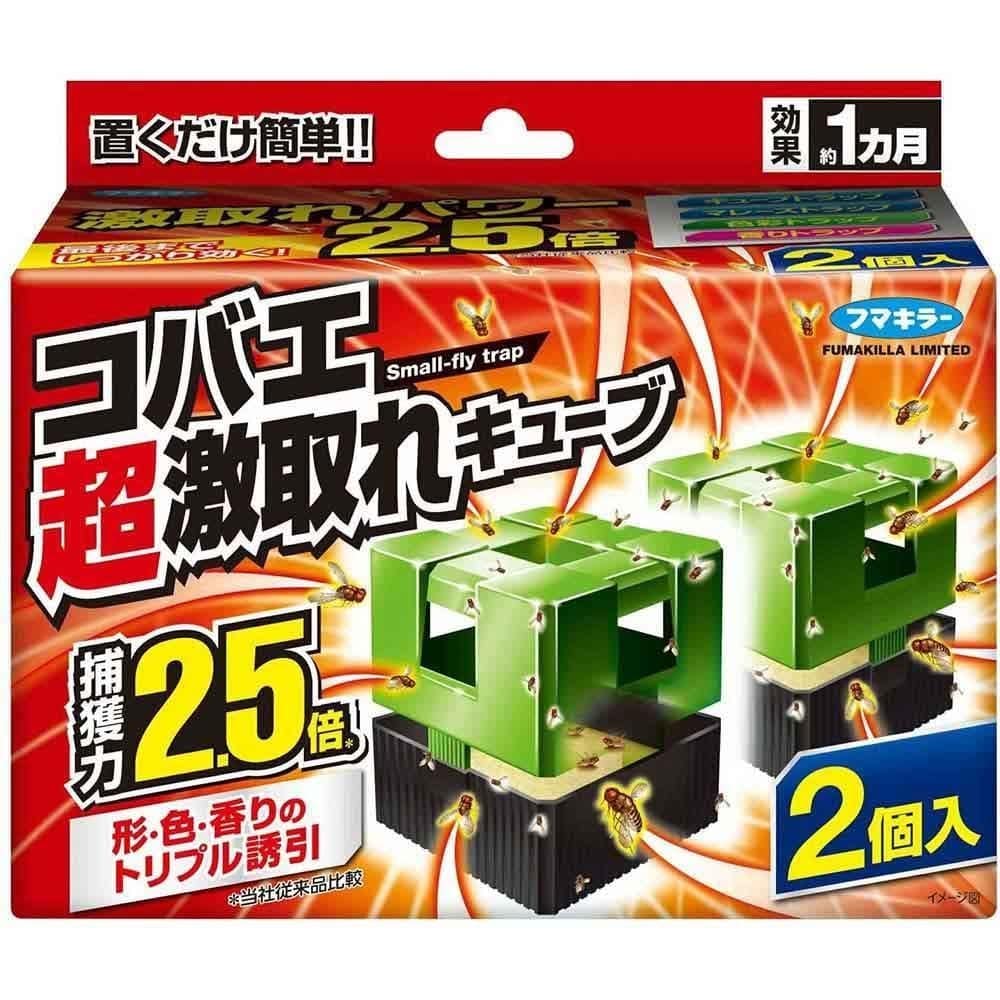フマキラー フマキラ－ コバエ超激取れキューブ 2個入