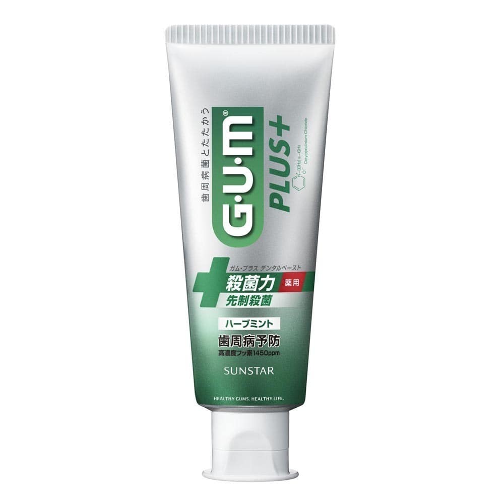 GUM 【3個セット】GUMプラス デンタルペースト 120g ハーブミント