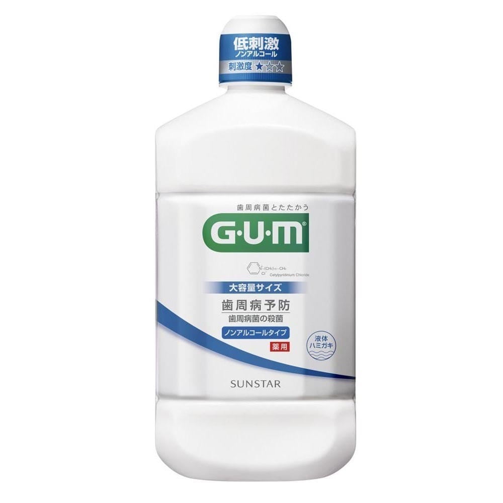 GUM 【3個セット】GUM デンタルリンス 1300mL ノンアルコールタイプ