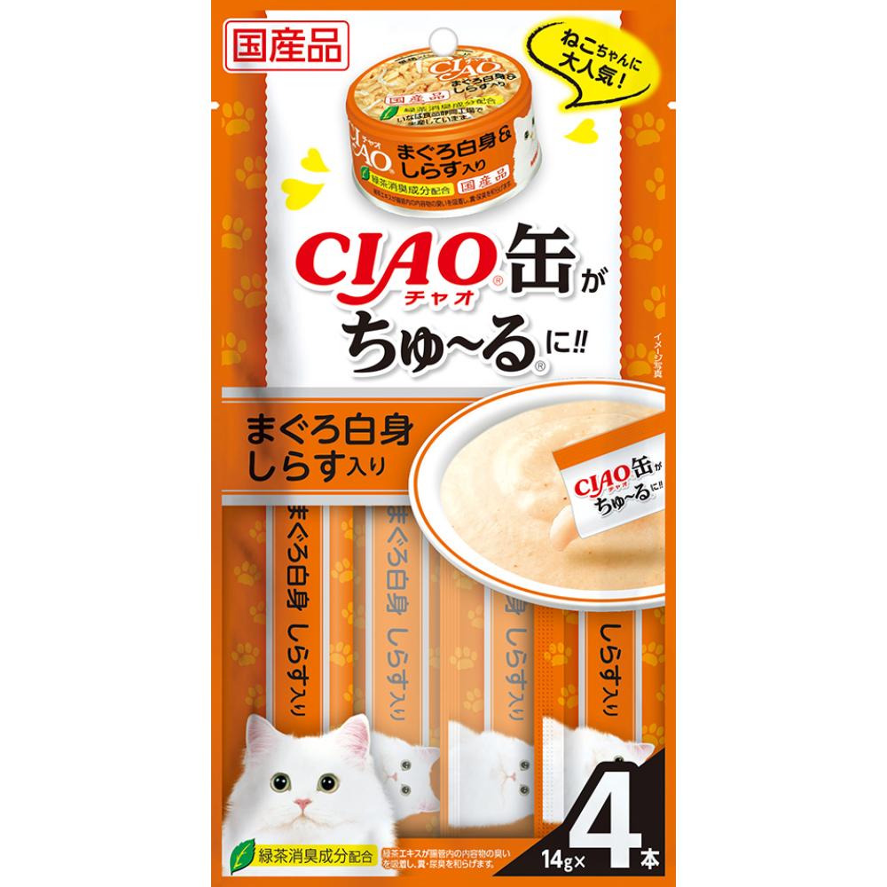 CIAO 缶ちゅ～る 14g×4本 SC-352 まぐろ白身_しらす入り