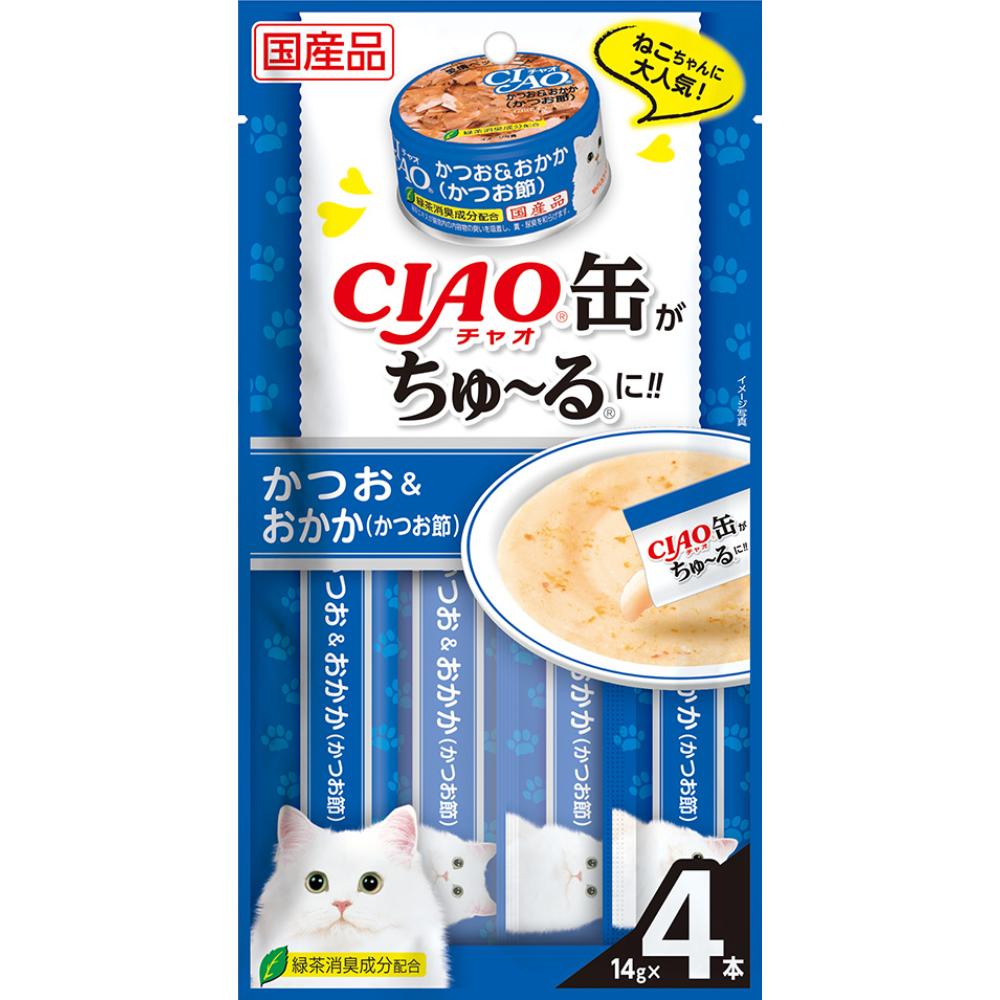 CIAO 缶ちゅ～る 14g×4本 SC-353 かつお＆おかか（かつお節）