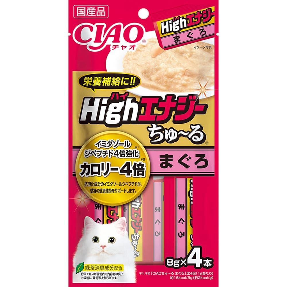 CIAO HighEnergyちゅ～る 8g×4本 SC-336 まぐろ
