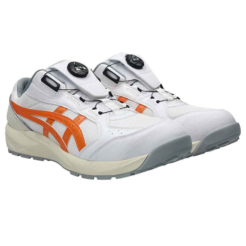 ウィンジョブ 安全靴 ホワイト／サンピーチ 26.5cm