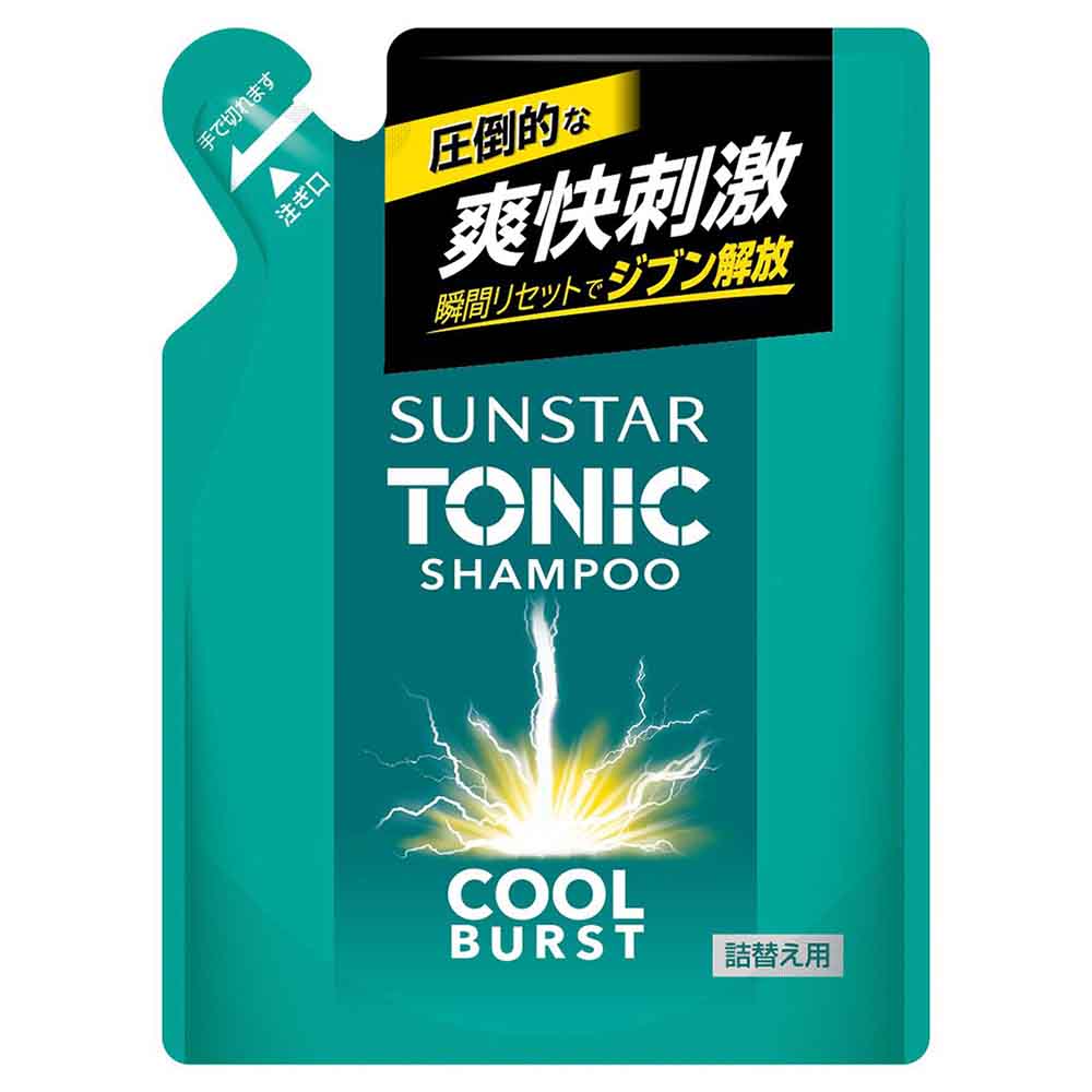 【3個セット】サンスター トニックシャンプーCOOL BURST 詰替 340ml 21765 シャンプー