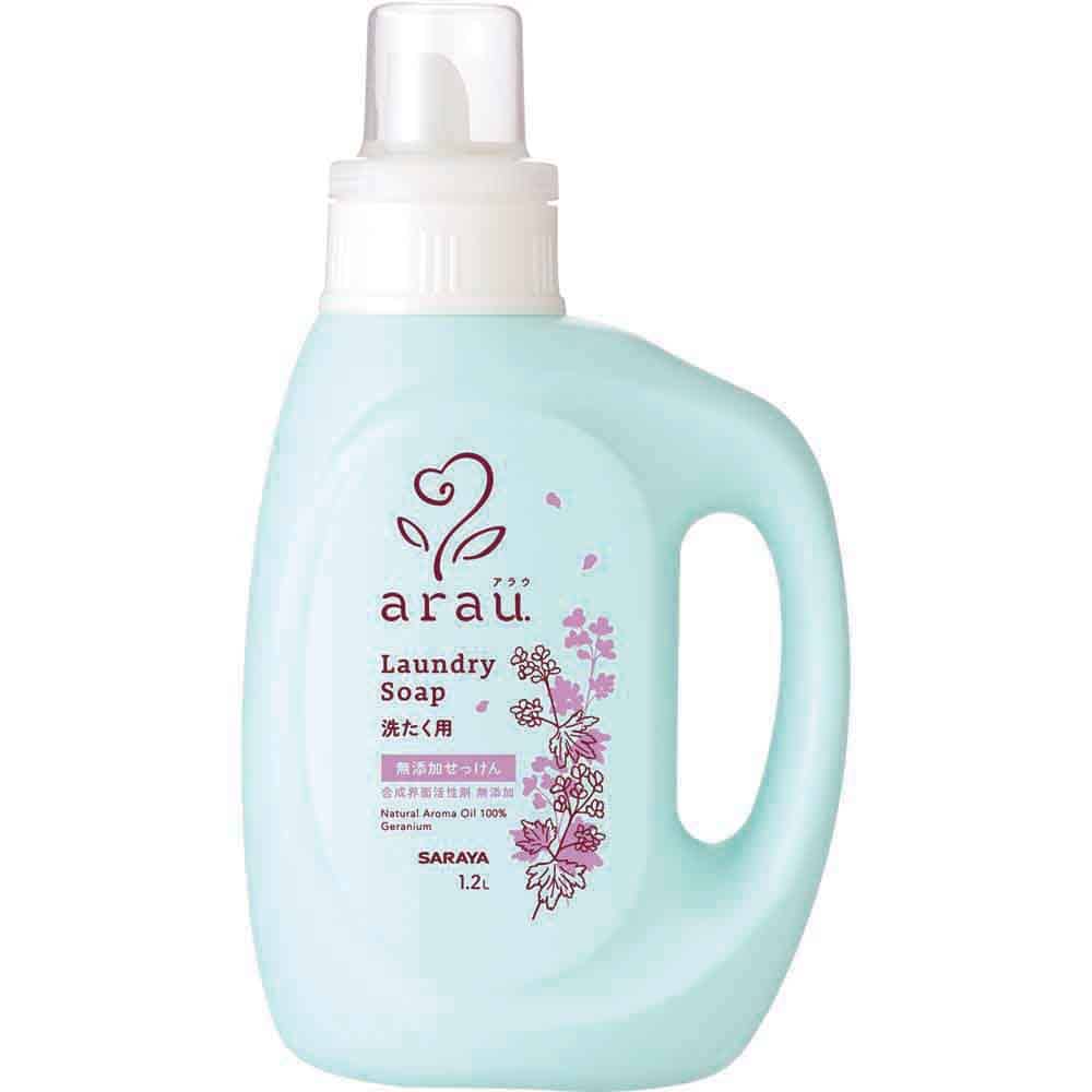 アラウ. 　洗たく用せっけん　ゼラニウム　1.2L