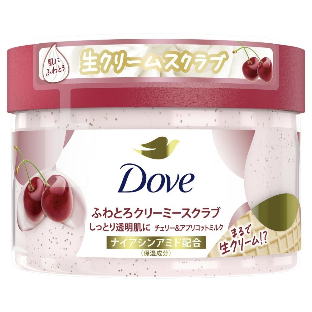 ダヴ ダヴ ふわとろクリーミースクラブ 298g チェリー＆アプリコットミルク