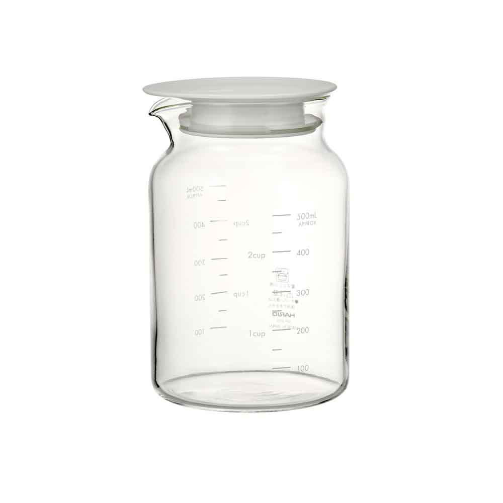 HARIO SLOWRA 耐熱ガラス フルーツポット 500ml ホワイト SFP-500-W