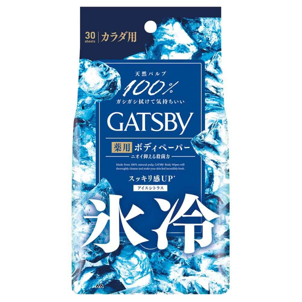 【6個セット】GATSBY ギャツビー アイスデオドラント/バイオコアデオドラント ボディペーパー 30枚 アイスシトラス