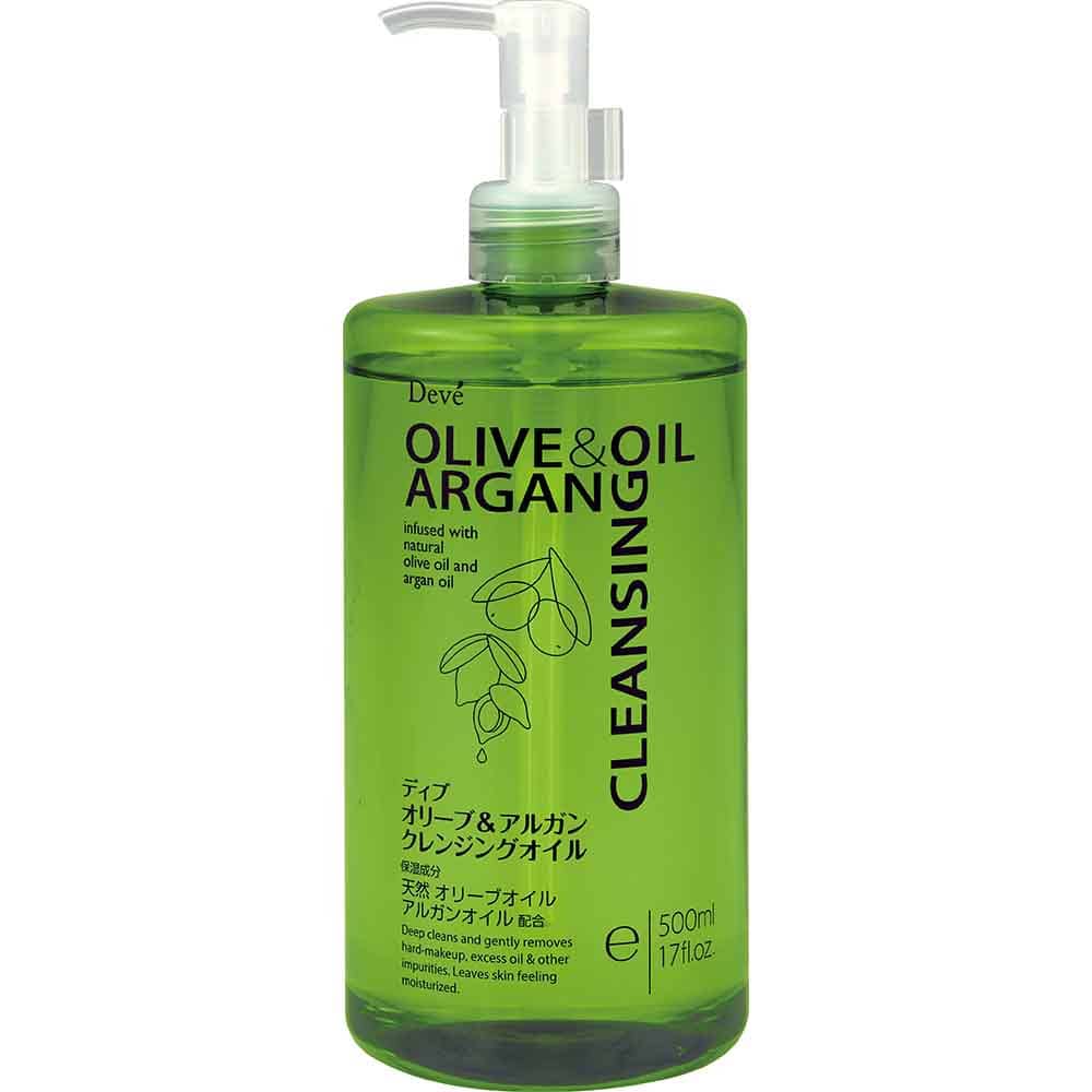 【3個セット】ディブ オリーブ＆アルガン クレンジングオイル 本体 500ml