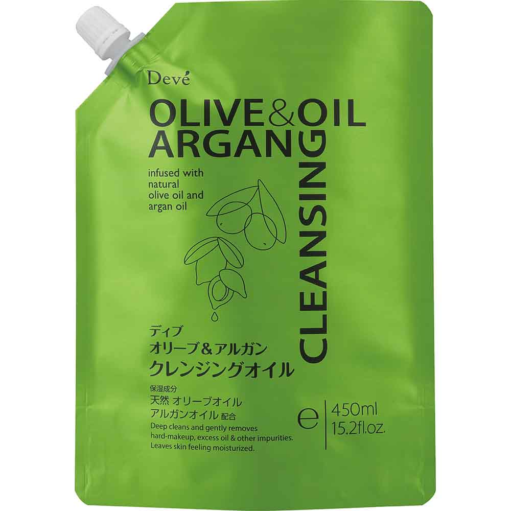 【3個セット】ディブ オリーブ＆アルガン クレンジングオイル 詰替 450ml