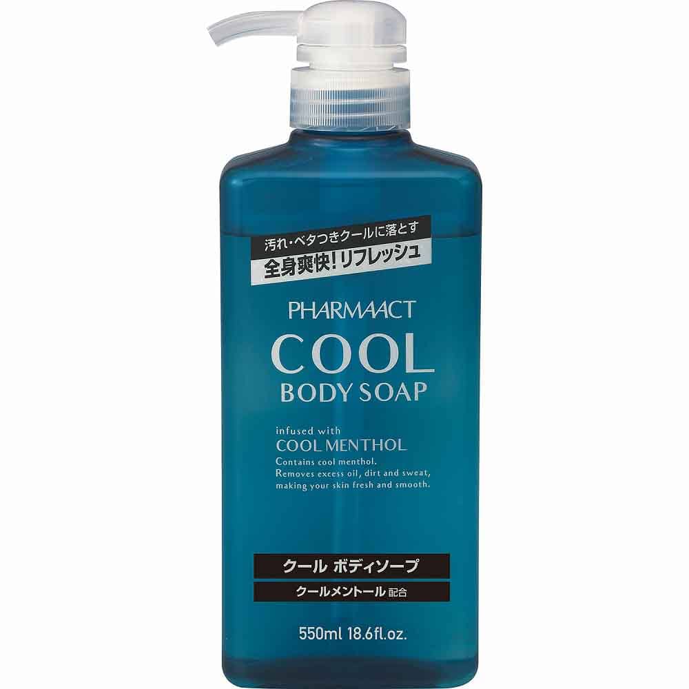 【3個セット】ファーマアクト クールボディソープ 550ml 本体