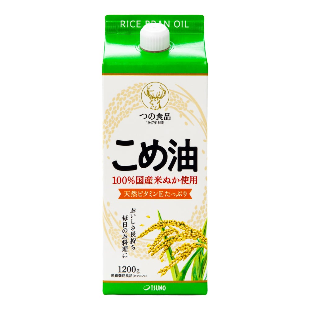 築野食品工業 【6本】国産こめ油紙パック1200g