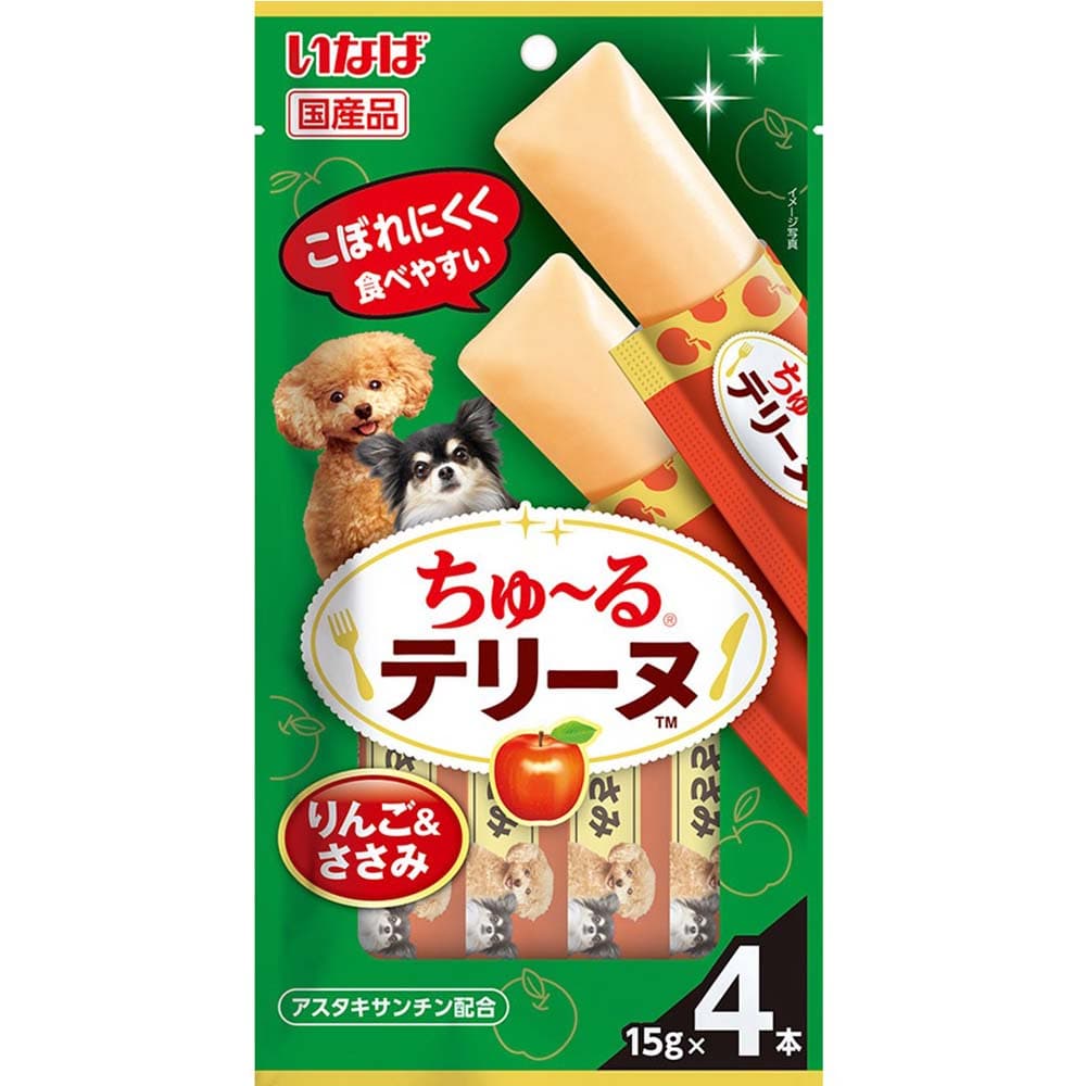 いなば ちゅ～るテリーヌ 15g×4本 DS-511 りんご＆ささみ味