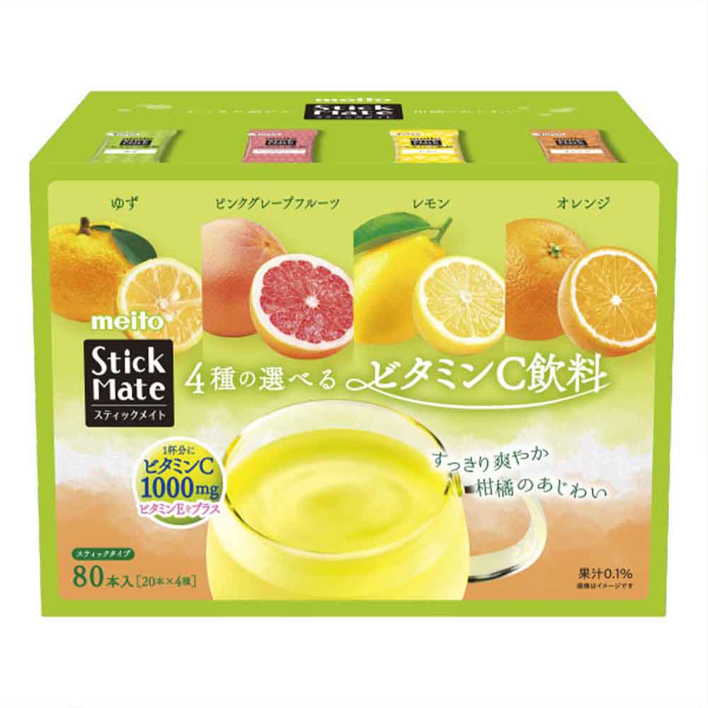 meito スティックメイト ビタミンC飲料アソートパック 80本入り 46770
