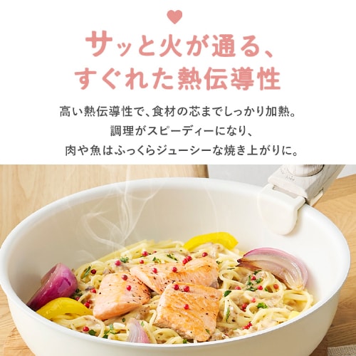 フライパン 5点セット セラミックカラーパン CC-5S ディープアイボリー ディープアイボリー