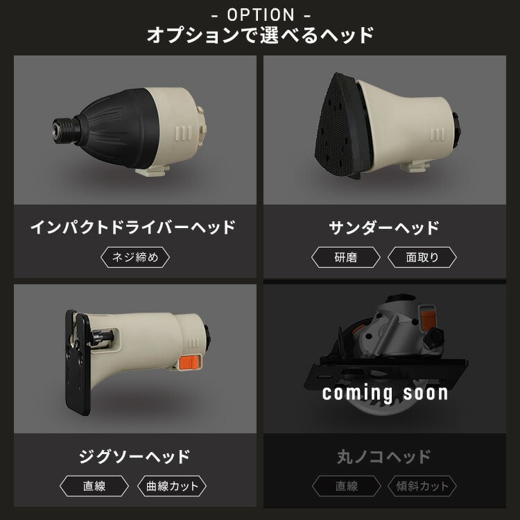 マルチギア 充電式ドリルドライバーセット 10.8V JM10DRS サンドベージュ (LED付)