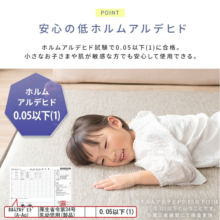 ラグ 夏用 ラ・クッションラグ 冷感ラグ 極厚 5cm 厚手 高反発 弾力性 防音 カーペット ラグマット 接触冷感極厚タイプ ACRGR-1824 ネイビー 185×240 ラクッションラグ アイリスオーヤマ ネイビー